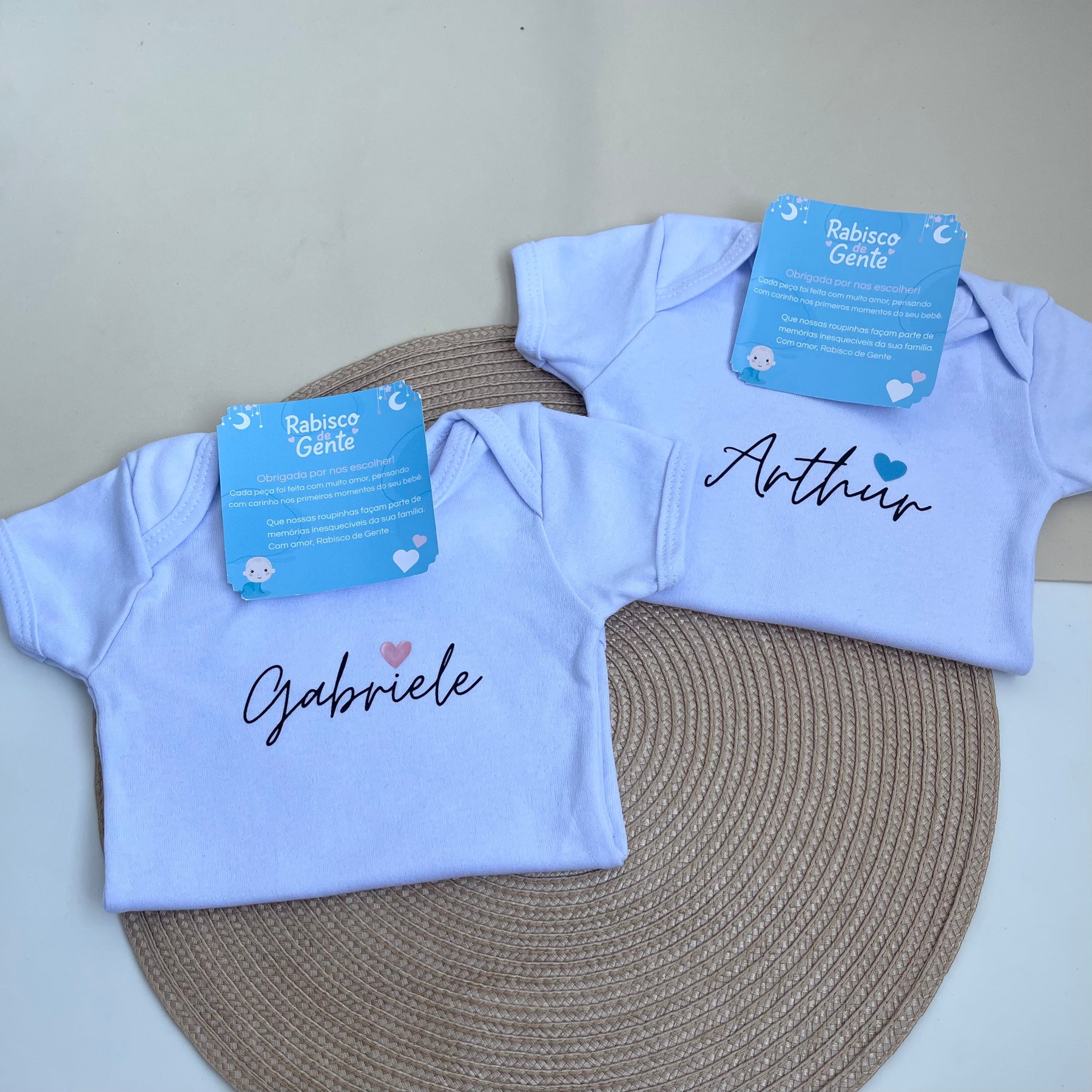 Kit Essência do Nome – 2 Bodys Personalizados