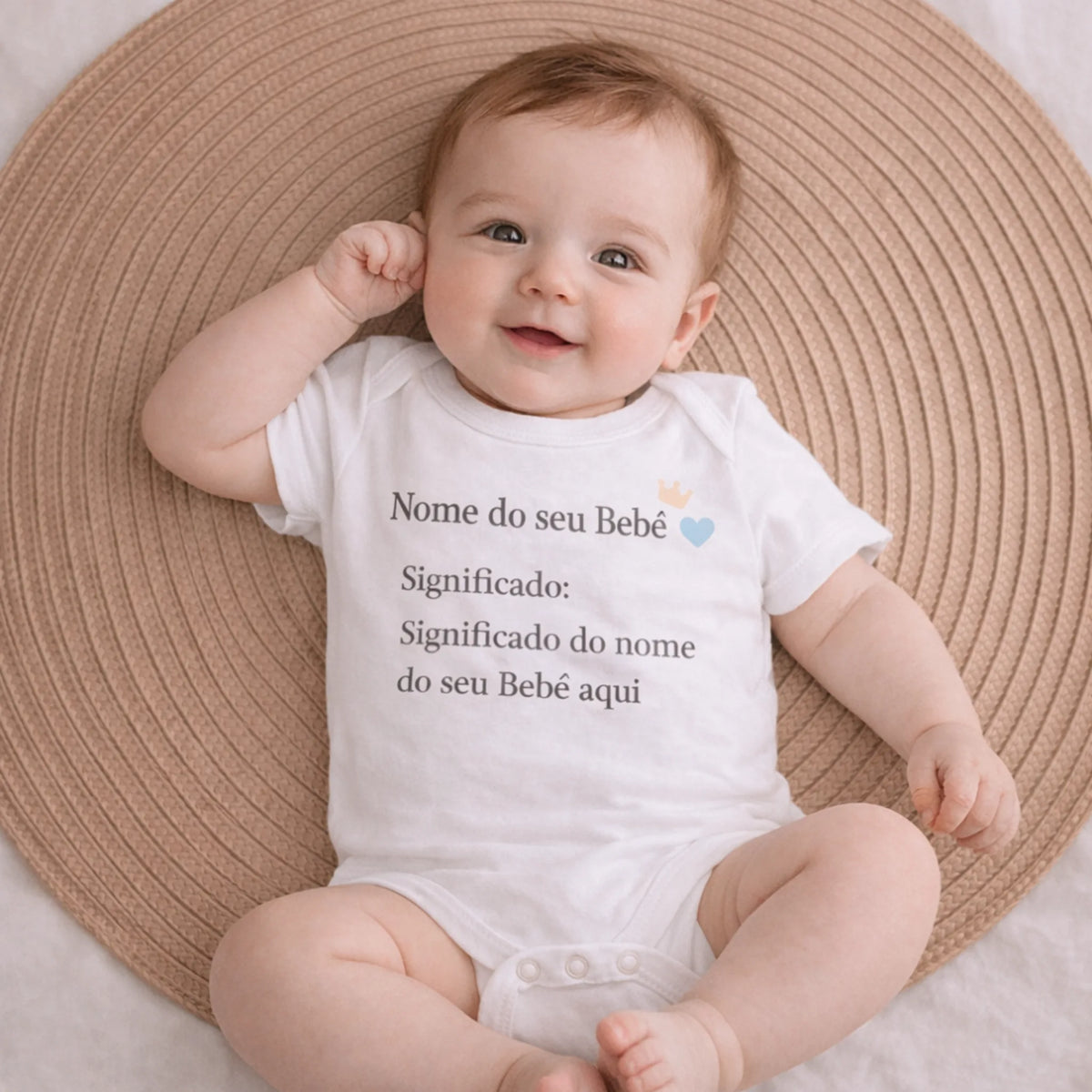 Body Essência do Nome™ – Personalizado com Nome Conrado e Significado