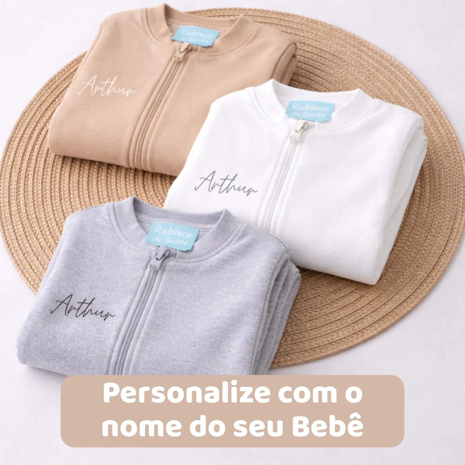 Macacão Essência do Nome – Personalizado com nome do Bebê
