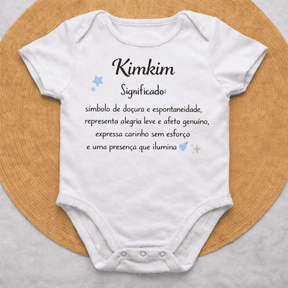 Body Essência do Nome™ – Personalizado com Nome Kimkim e Significado