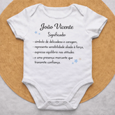 2x Body Essência do Nome™ – Personalizado com Nome João Vicente e Significado
