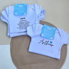 Kit Essência do Nome – 2 Bodys Personalizados