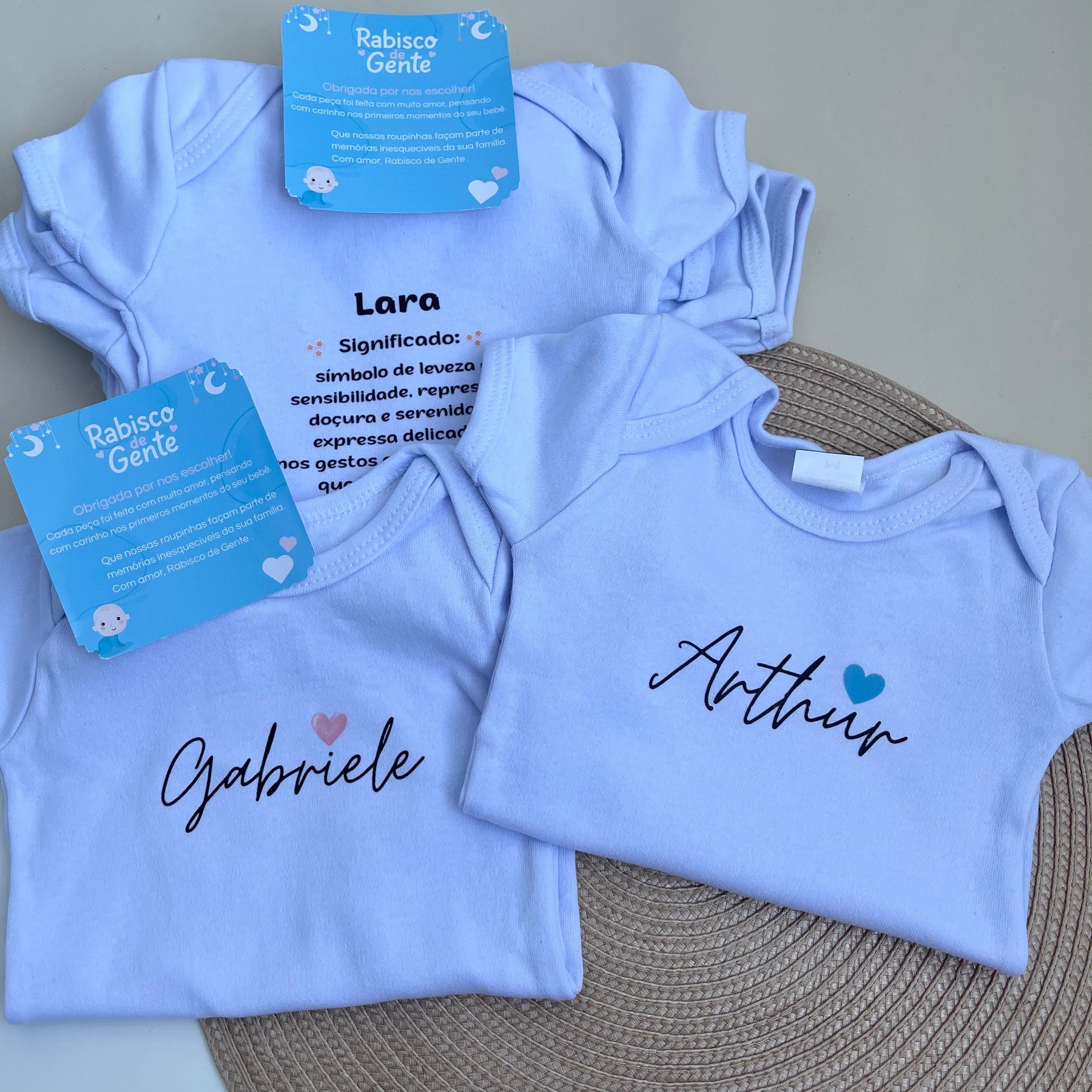 Kit Essência do Nome – 2 Bodys Personalizados
